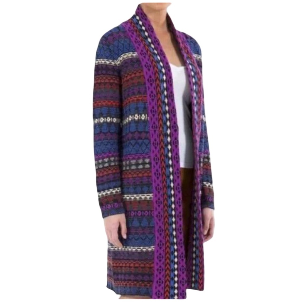 Tigerlily Women Luna Cardigan Coatigan Sweater Colorful‎ Artistic Boho Southwest